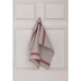 Кухонное полотенце «Kitchen Towel», цвет: натуральный/красная полоса (50х70 см; гладкотканое; 100% лен stonewashed)