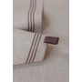 Комплект кухонных полотенец «Linen Line», цвет: натуральный/коричневый (размеры: 50x70 см - 2 шт.; 57% лен, 43% хлопок)