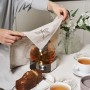 Салфетка сервировочная «Вечерние стрекозы» с вышивкой (40х40 см; лен 100%)