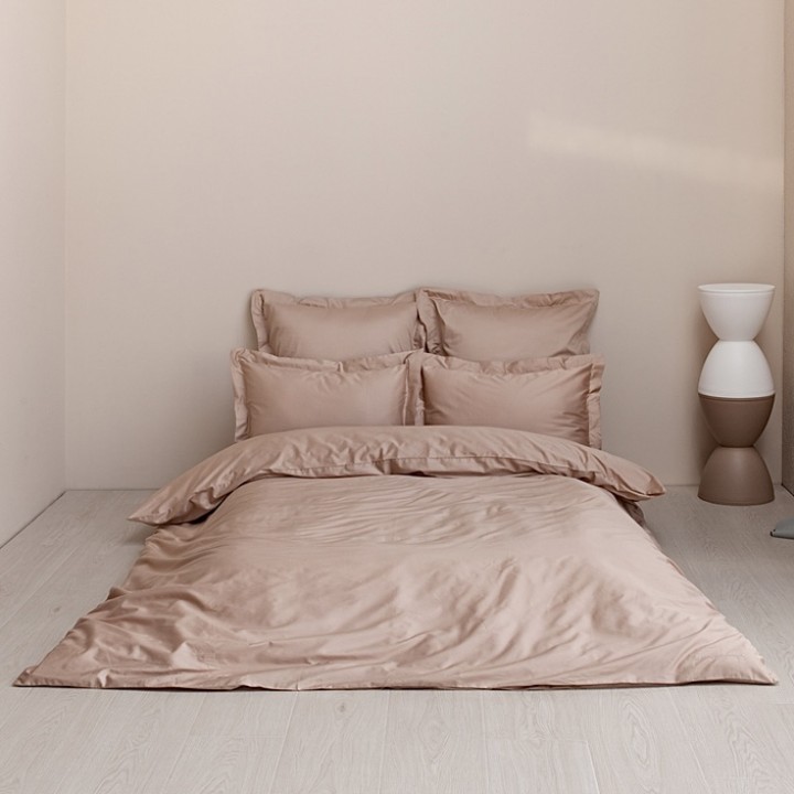 Постельное белье «Daily Bedding», цвет: крем-брюле (1,5 - спальный; сатин: 100% хлопок)