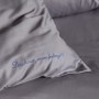 Постельное белье «Daily Bedding», цвет: стальной (евро; сатин: 100% хлопок)