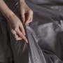 Постельное белье «Daily Bedding», цвет: стальной (евро; сатин: 100% хлопок)