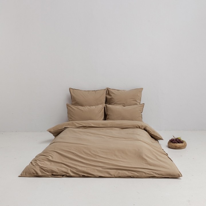 Комплект постельного белья «Soft Silk Sateen», цвет: бронзовый (1,5 - спальный; софт-сатин: 100% хлопок)