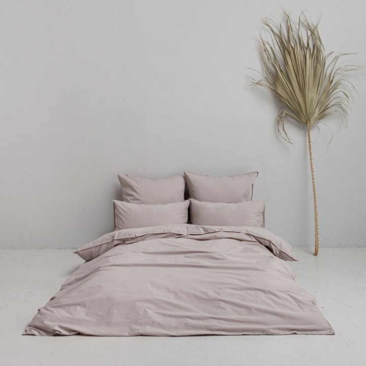 Постельное белье «Soft Silk Sateen», цвет: дымчатый (евро; софт-сатин: 100% хлопок)