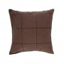 Наволочка декоративная «Kubu», цвет: шоколадный (47х47 см; 100% хлопок)