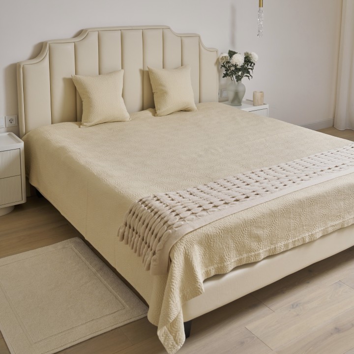 Покрывало «Solar», цвет: бежевый (150х220 см; 100% хлопок)