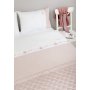 Комплект постельного белья для подростков «Sweet Life» (цвет: белый/жемчужно-розовый, 140х205 см, перкаль)