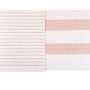 Комплект махровых полотенец «Cottage», цвет: белый/розовый (размеры: 30x50 см (1), 50х100 см (1), 70х140 см (1); махра/гладкотканая: 100% хлопок)