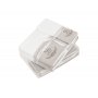 Комплект махровых полотенец «Lovely new», цвет: белый/натуральный (размеры: 30x50 см (1), 50х100 см (1), 70х140 см (1); махра: 100% хлопок)