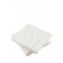 Полотенце махровое «SPA №5», цвет: белый/льняной (70x140 см; гладкотканая/махра: 97% хлопок, 3% лен)