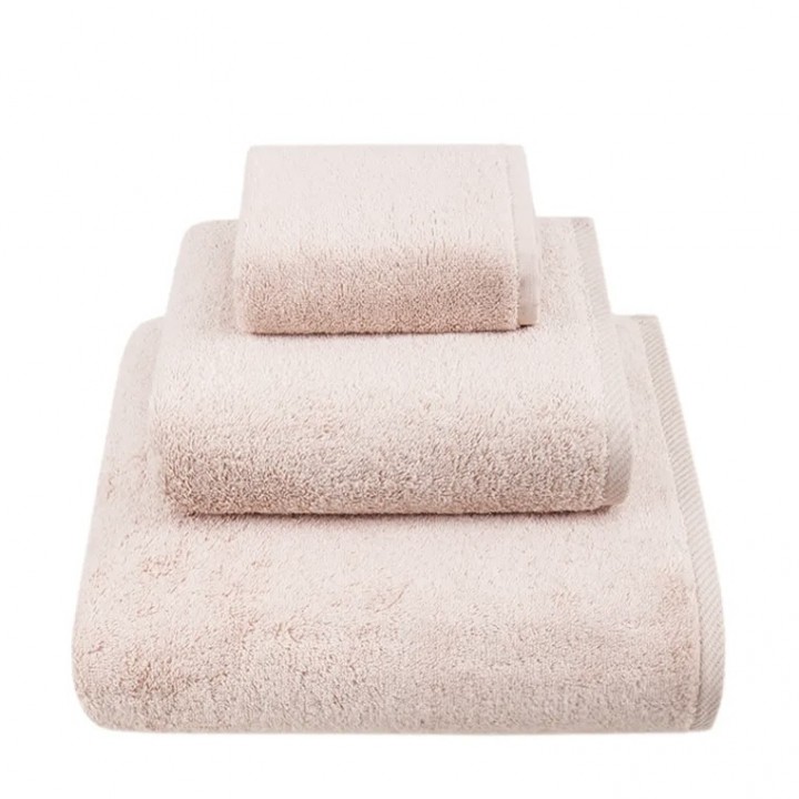 Комплект махровых полотенец «Teddy», цвет: пудровый (размеры: 30x50 см (1), 50х100 см (1), 70х140 см (1); махра: 100% микрокоттон)