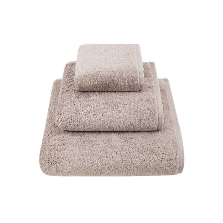 Комплект махровых полотенец «Teddy», цвет: серо-бежевый (размеры: 30x50 см (1), 50х100 см (1), 70х140 см (1); махра: 100% микрокоттон)