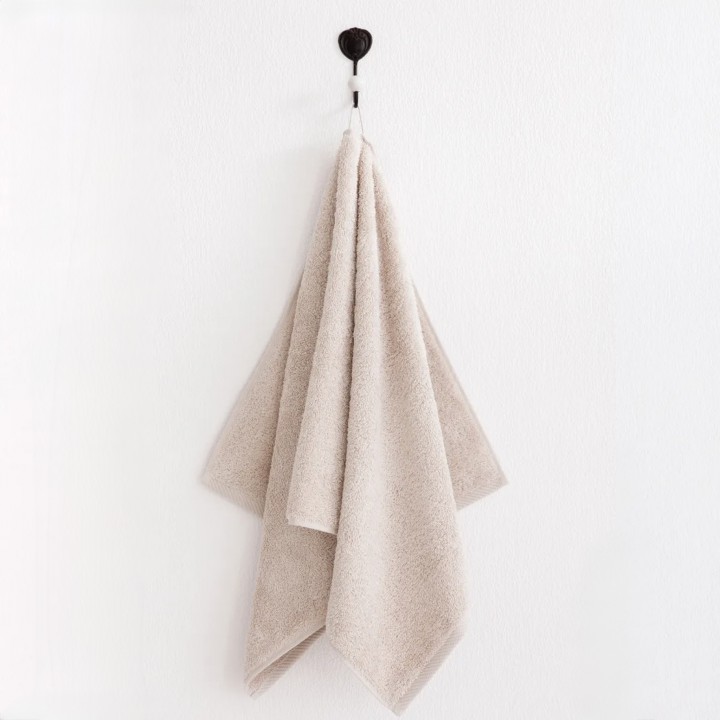 Полотенце махровое «Teddy», цвет: жемчужный (70x140 см; махра: 100% микрокоттон)