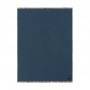 Плед шерстяной «Era Blend №1320», цвет: морской синий/коричневый (130х180 см; 100% шерсть мериноса)