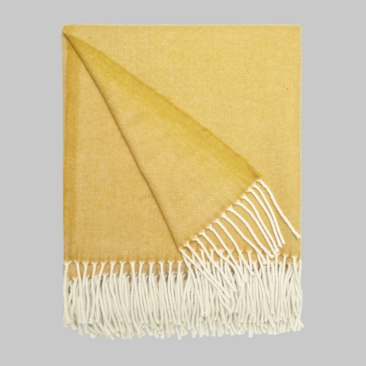 Плед шерстяной «Noya», цвет: sari (130х180 см; 100% шерсть мериноса)