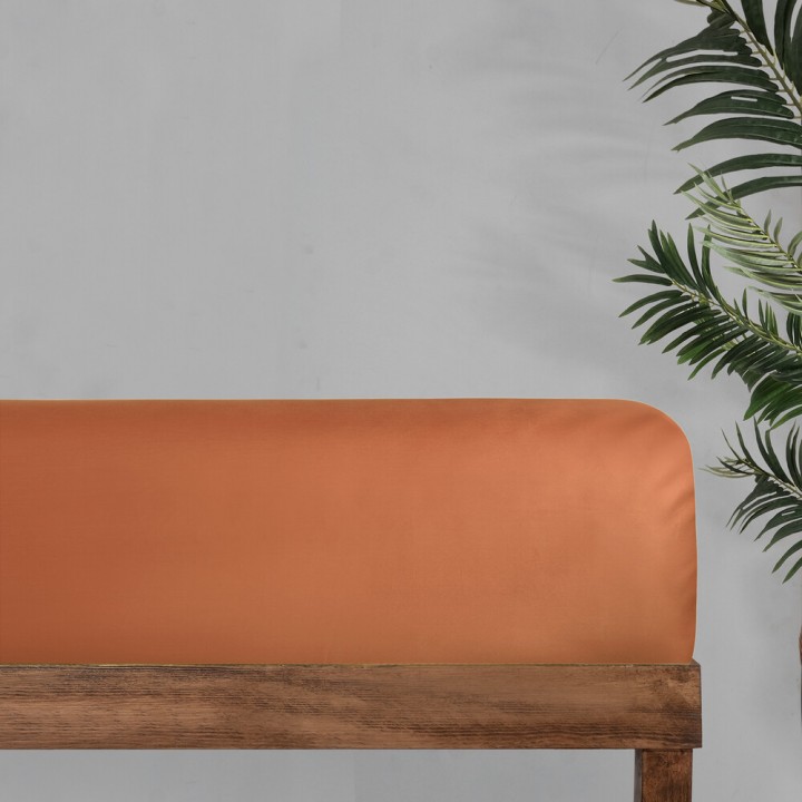 Простыня свободная «Monochrome», цвет: terracotta (260х280 см; сатин: 100% хлопок)