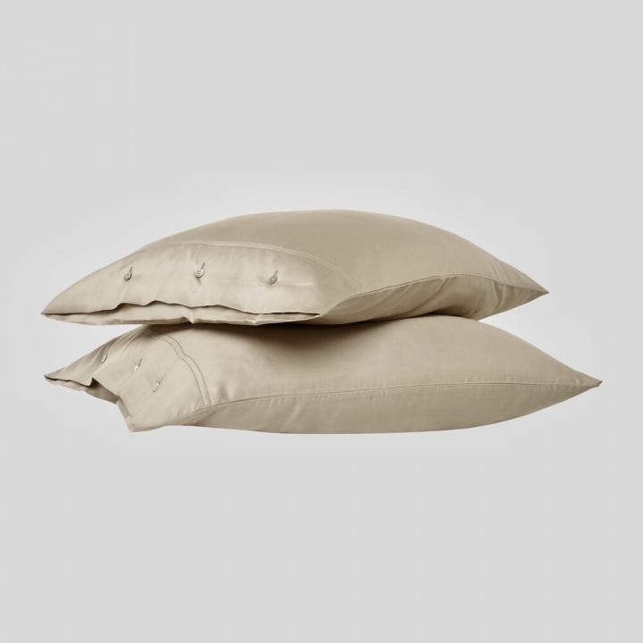 Наволочка «Monochrome», цвет: natural beige (50х70 см; сатин: 100% хлопок)