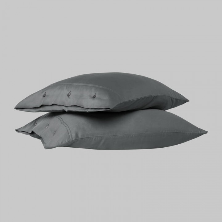 Наволочка «Monochrome», цвет: dark gray (50х70 см; сатин: 100% хлопок)