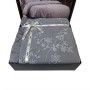 Постельное белье «Buda Gri» с вышивкой (евро; сатин stonewashed: 100% хлопок)
