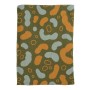 Плед вязаный хлопковый «Wild Animal Spots», цвет: оливковый/оранжевый/голубой (130х180 см; 100% хлопок)