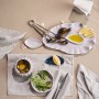 Блюдо сервировочное «Clams», цвет: серый, коллекция Sea Treasures (36,7х22х3,2 см; фарфор)
