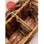 Плетеная корзина «Wern», размер S (12х17х15 см; водный гиацинт; цвет: темно-коричневый)